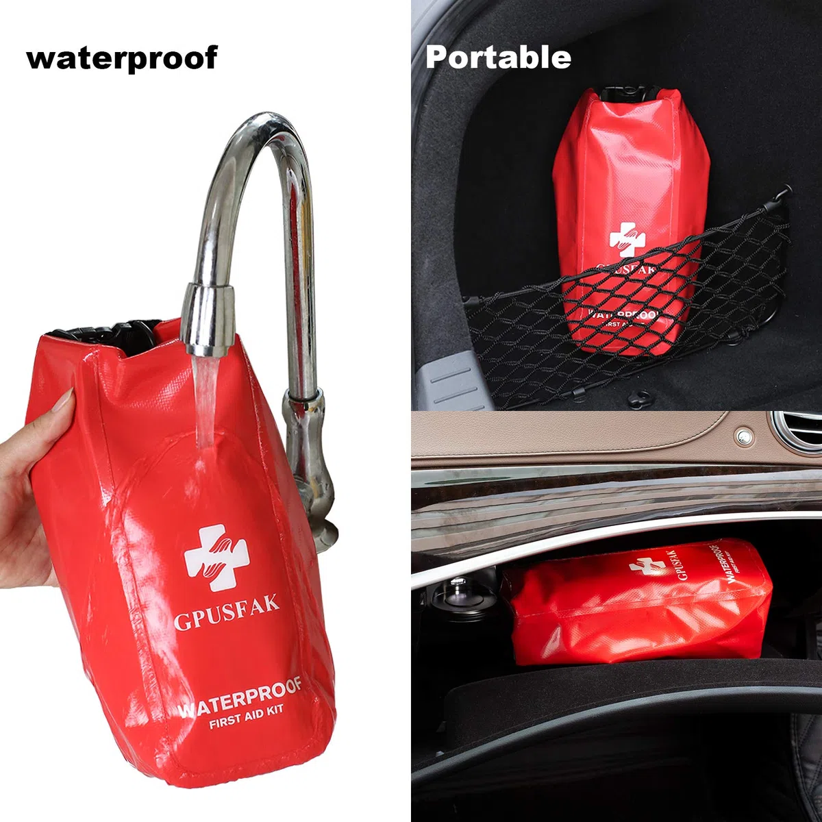 103-teiliges Boot-Notfallset 2-in-1 wasserdichtes Erste-Hilfe-Set