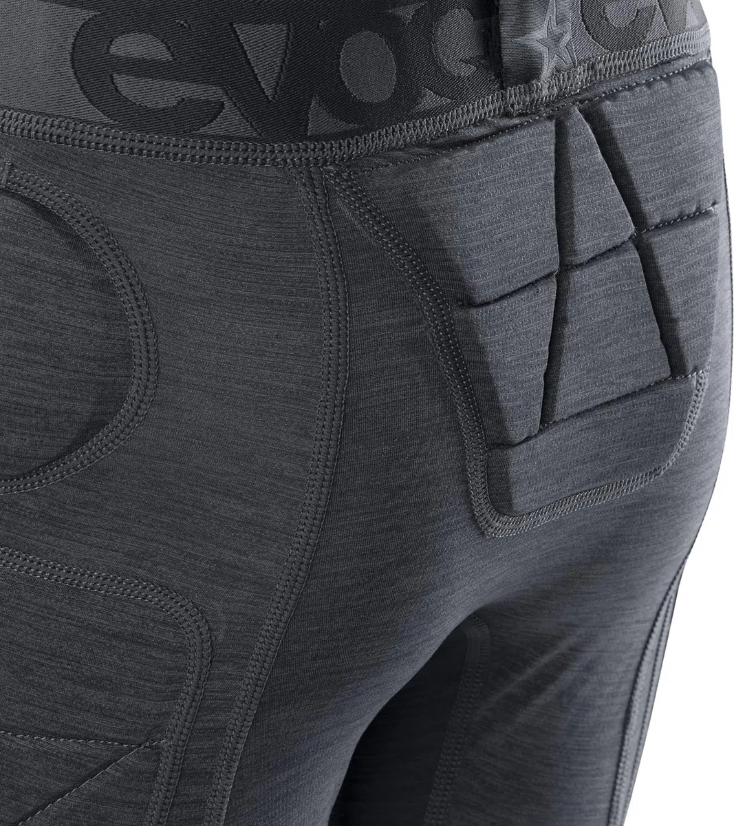 EVOC Crash Pants Kids, Radlerhose (inkl. Hüftprotektoren und Schutzpolster, S.Leisure-Material, S.Café-Technologie gegen Gerüche, maschinenwaschbar), Carbongrau