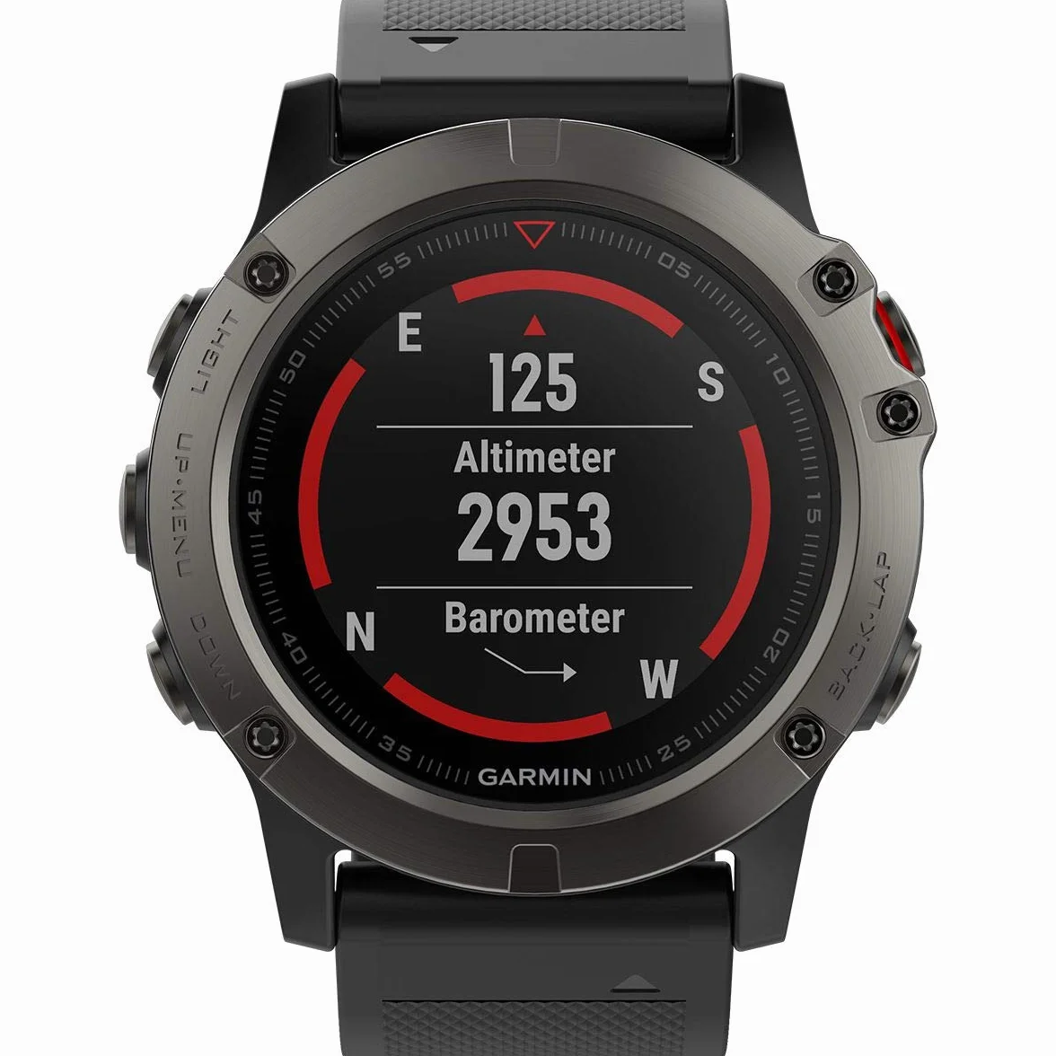 Garmin Fenix® 5X Saphir Multisport-GPS-Uhr in Einheitsgröße