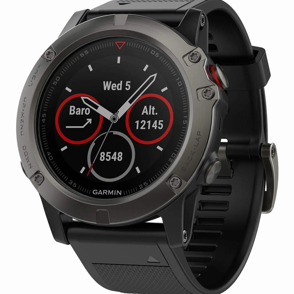 Garmin Fenix® 5X Saphir Multisport-GPS-Uhr in Einheitsgröße