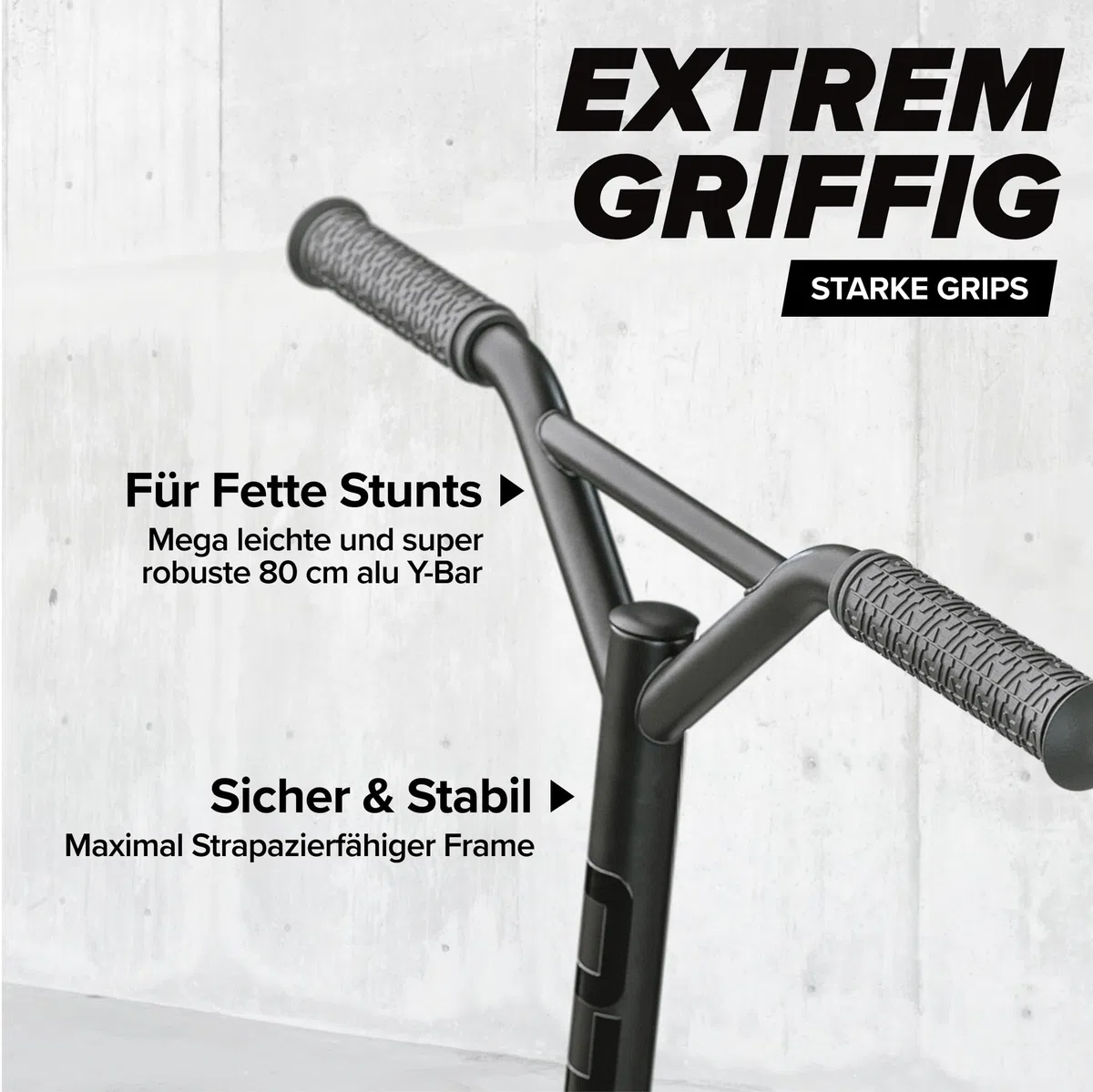 Apollo Stunt Scooter - Genius Pro | Robuster Kinder Scooter mit ABEC 9 Kugellager | Trick Roller, Tretroller, Starker Stuntroller | Top Stunt Scooter Kinder ab 6 Jahre | perfekt auch als Cityroller