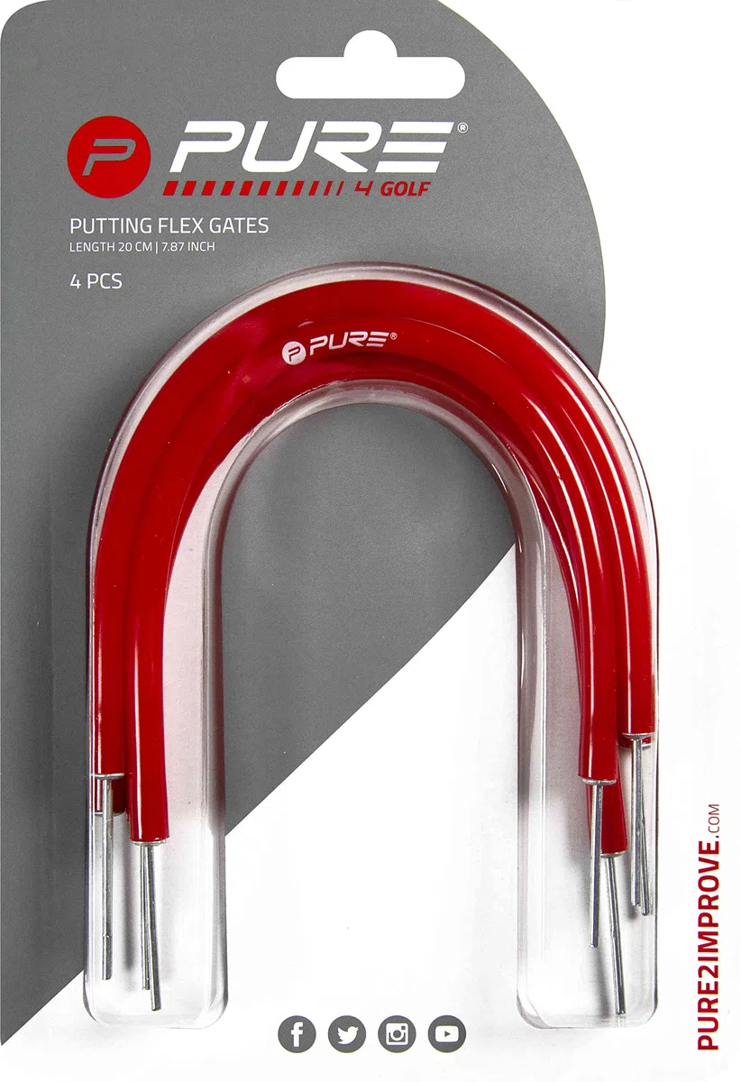 Pure 2 verbesserte Golf-Putting-Tore, Golf-Trainingshilfe, 4 Stück