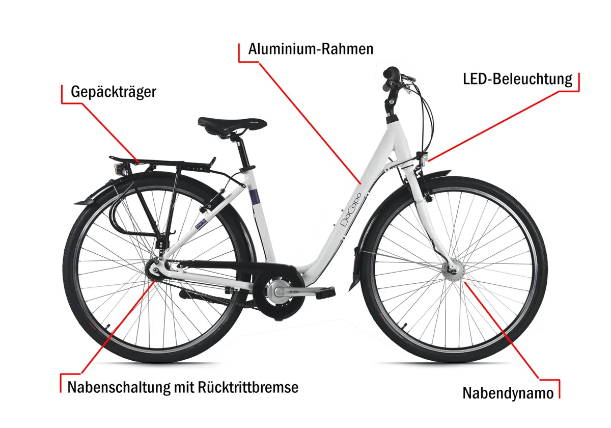 DACAPO Damenrad 28'' Padova 3 Gänge RH 48 cm